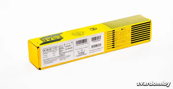 Сварочные электроды ОК 46.00 ø 5.0х450 мм., уп. 6,6 кг., ESAB - svardom.by