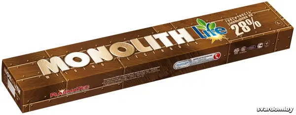 Электроды Монолит РЦ TM Monolith ø 2,5 мм., уп. 0,5 кг.. - svardom.by