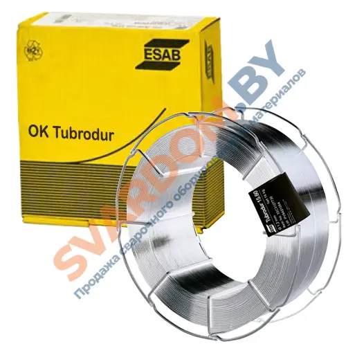 Порошковая проволока OK Tubrodur 60 G M (OK Tubrodur 15.50) ⌀ 1.2 мм (упаковка 16 кг.), ESAB