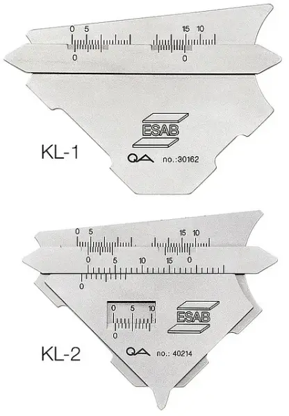 Шаблон сварщика KL-1 и KL-2 ESAB Fillet Gauge ESAB - svardom.by