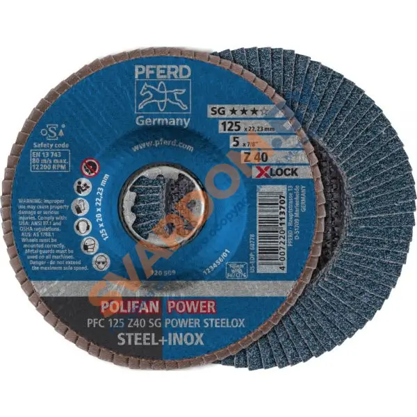Круги лепестковые торцевые (КЛТ) PFERD Z SG POWER STEELOX PFC - svardom.by
