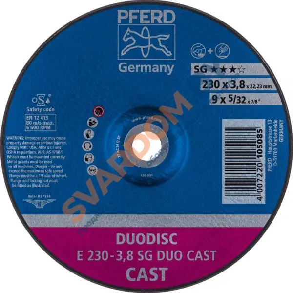Комбинированный круг PFERD SG DUODISC CAST - svardom.by