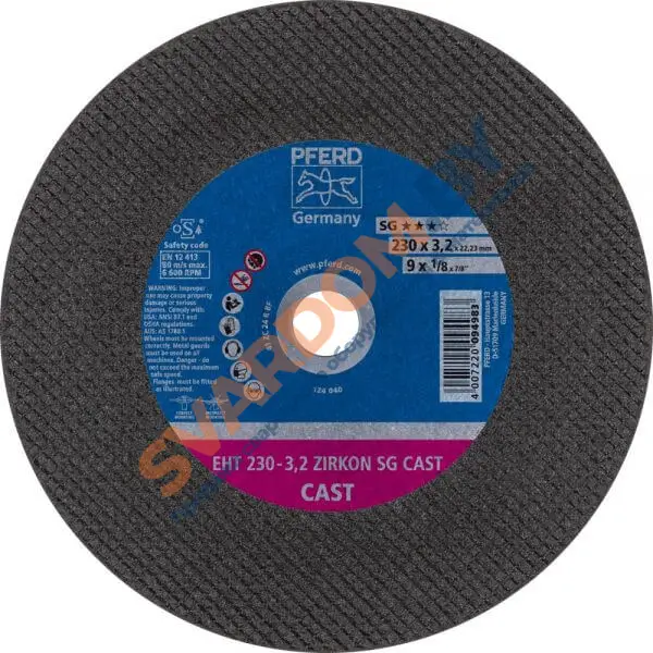 Круг отрезной PFERD SG CAST ZIRKON EHT - svardom.by