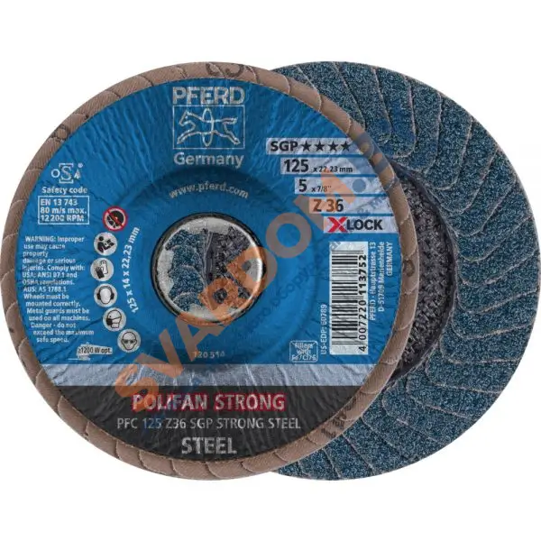 Круги лепестковые торцевые (КЛТ) PFERD Z SGP STRONG STEEL PFC/X-LOCK - svardom.by