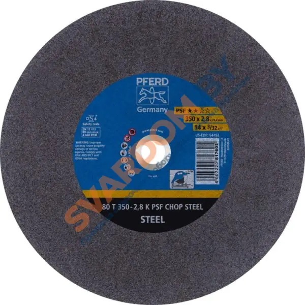 Шлифовально-отрезные круги PFERD PSF CHOP STEEL - svardom.by
