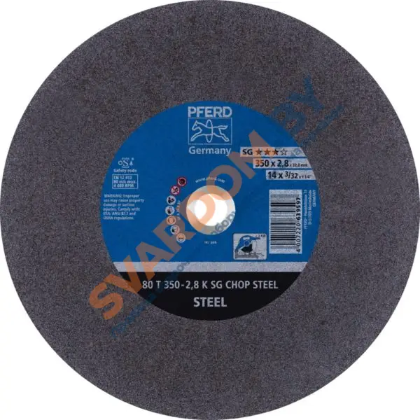 Шлифовально-отрезные круги PFERD SG CHOP STEEL - svardom.by
