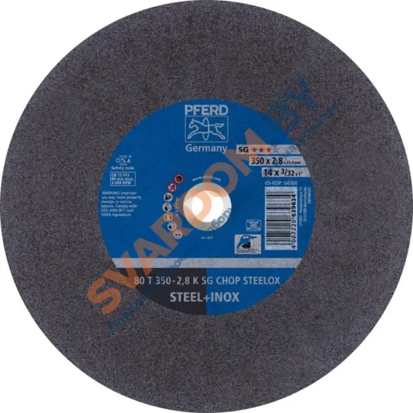 Шлифовально-отрезные круги PFERD SG CHOP STEELOX - svardom.by