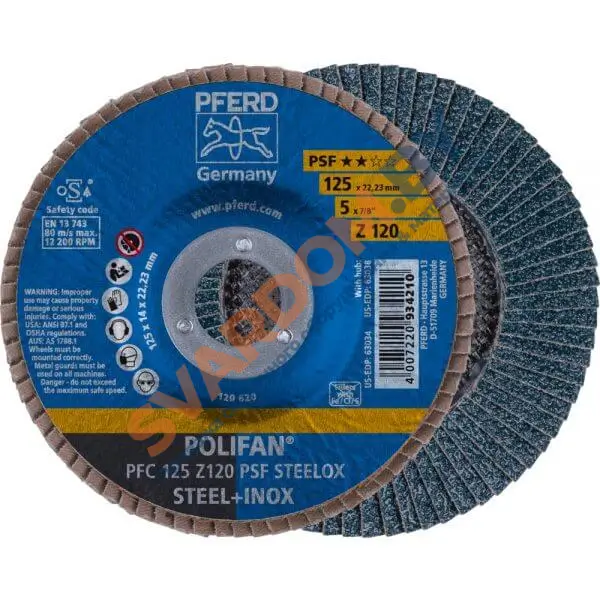 Круги лепестковые торцевые (КЛТ) PFERD Z PSF STEELOX PFC - svardom.by