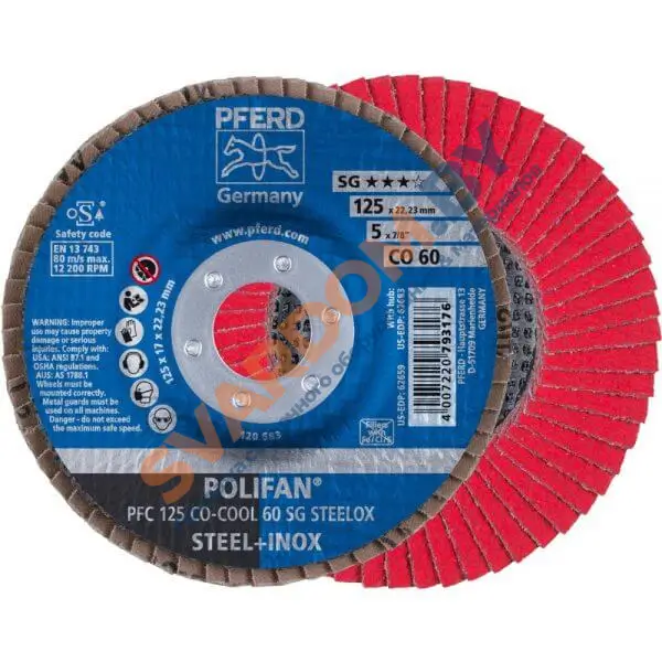 Круги лепестковые торцевые (КЛТ) PFERD CO-COOL SG STEELOX PFC - svardom.by