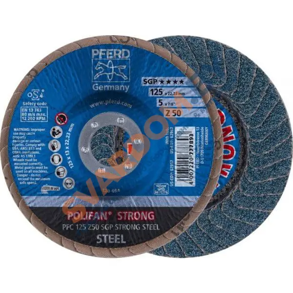 Круги лепестковые торцевые (КЛТ) PFERD Z SGP STRONG STEEL - svardom.by
