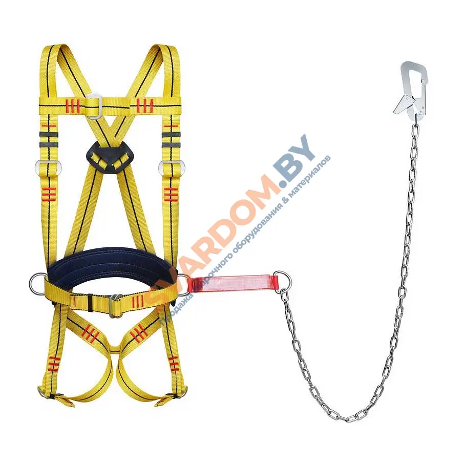 Удерживающая страховочная привязь УСП 2 аГЖ (строп цепь с амортизатором), ВОСТОК - svardom.by