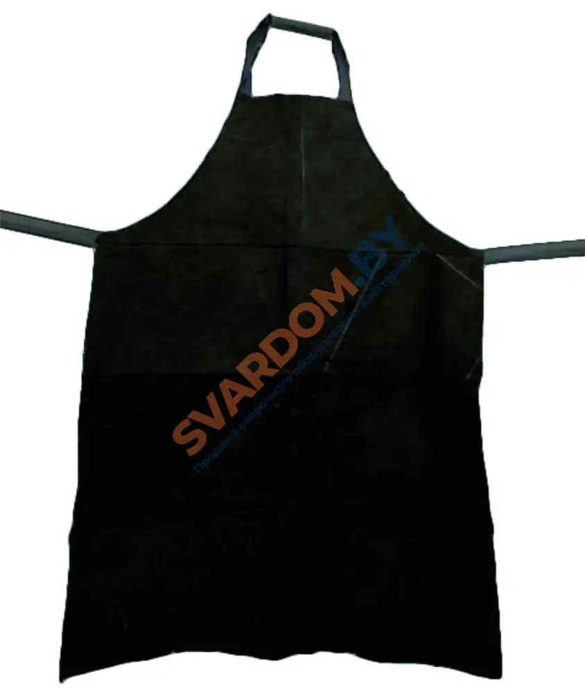 Фартук спилковый, черный, SKYWELD - svardom.by